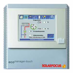 Ekvitermická regulácia Solarfocus ecomanager-touch